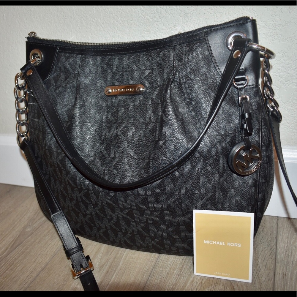 SOLD Jet Set Signature PVC Shoulder Bag